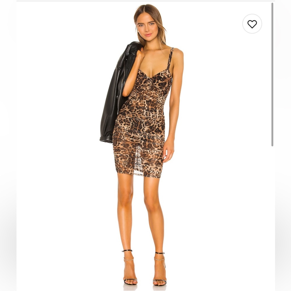h:ours Leopard Karma Dress Small